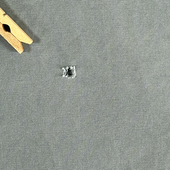 Vintage Cabelas Shirt Adult LARGE Gray Henley Cargo Outdoor Canvas Workshirt 90s - Picture 8 of 11